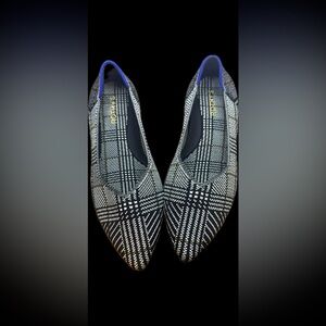 Rothy's Black and White Patterned Flats